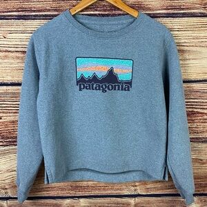 Patagonia Gravel Heather Solar Rays '73 Uprisal Crew Sweatshirt